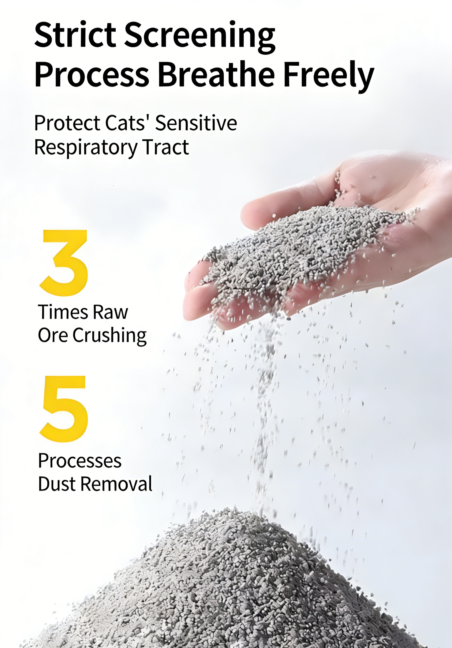 Natural Sodium-Based Ore Cat Litter