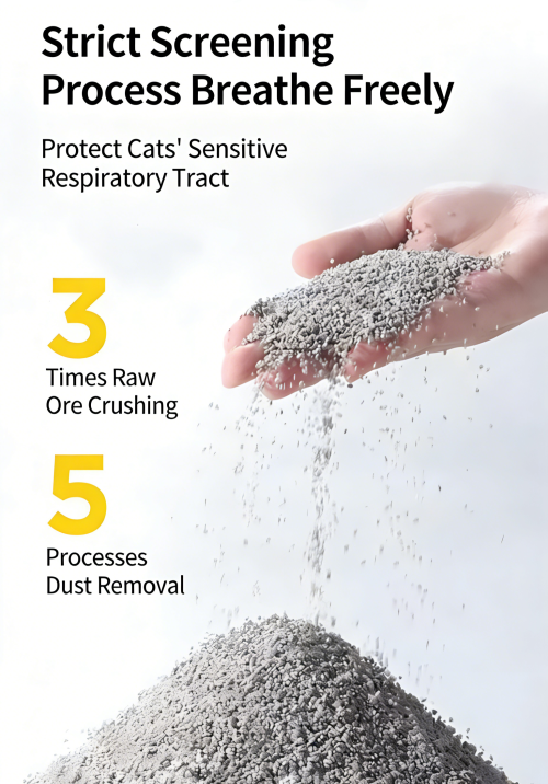 Natural Sodium-Based Ore Cat Litter